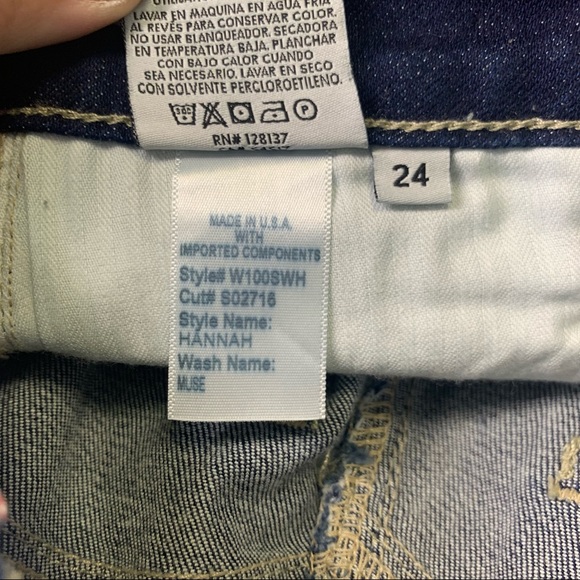 NEW* Siwy Dark Wash Muse Paint Drip Spatter Hannah Skinny Jeans - Picture 11 of 12